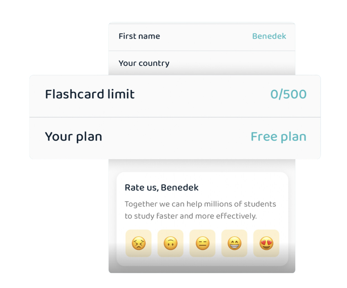 500 free flashcards in voovo